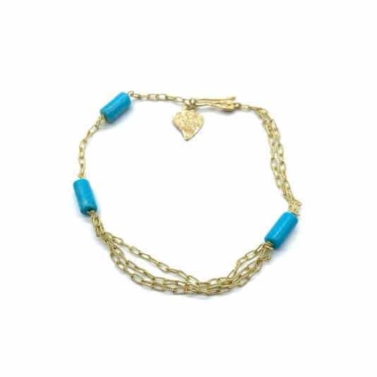 Caterina Murino bracelet or turquoise