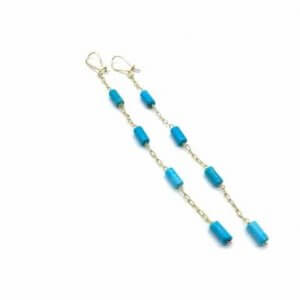 Caterina Murino boucles d'oreilles or turquoise
