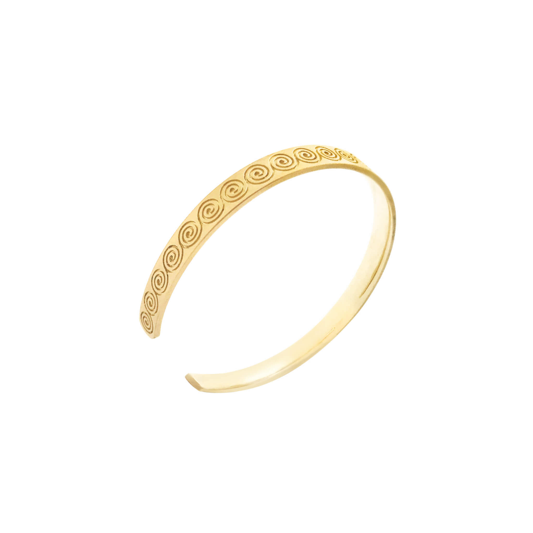 Spirale bracelet or jaune