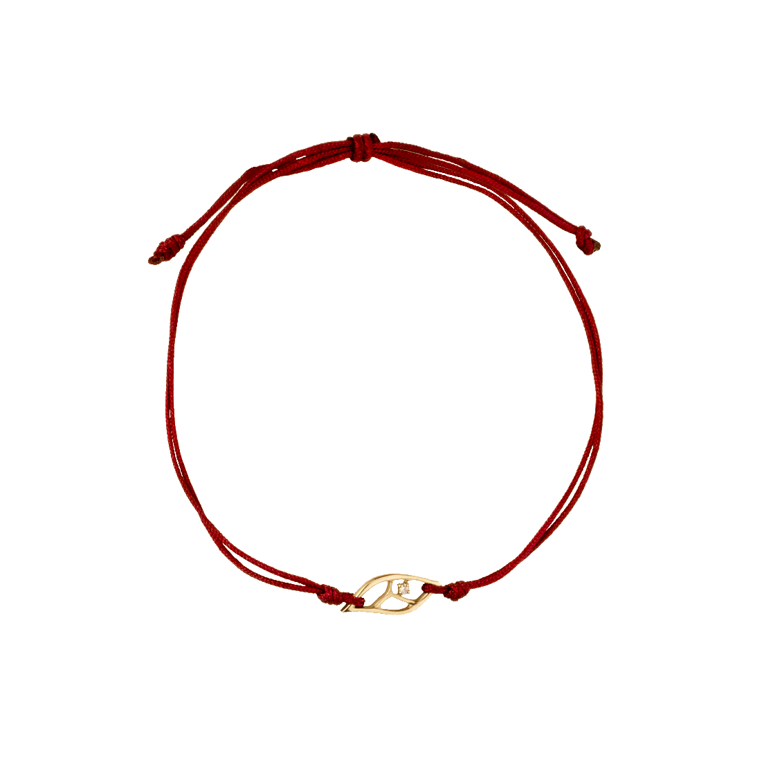 feuille bracelet cordon or