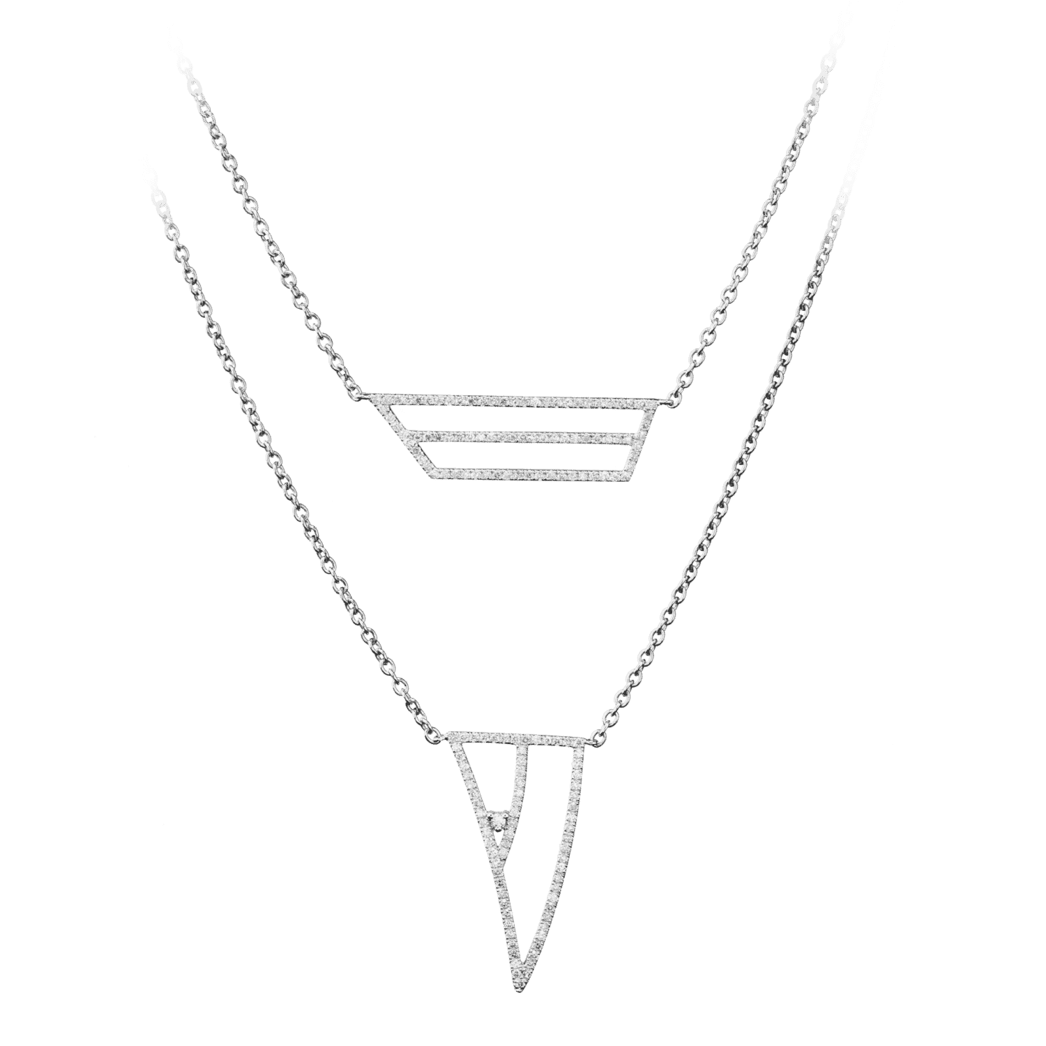 Coïncidence collier or blanc diamant