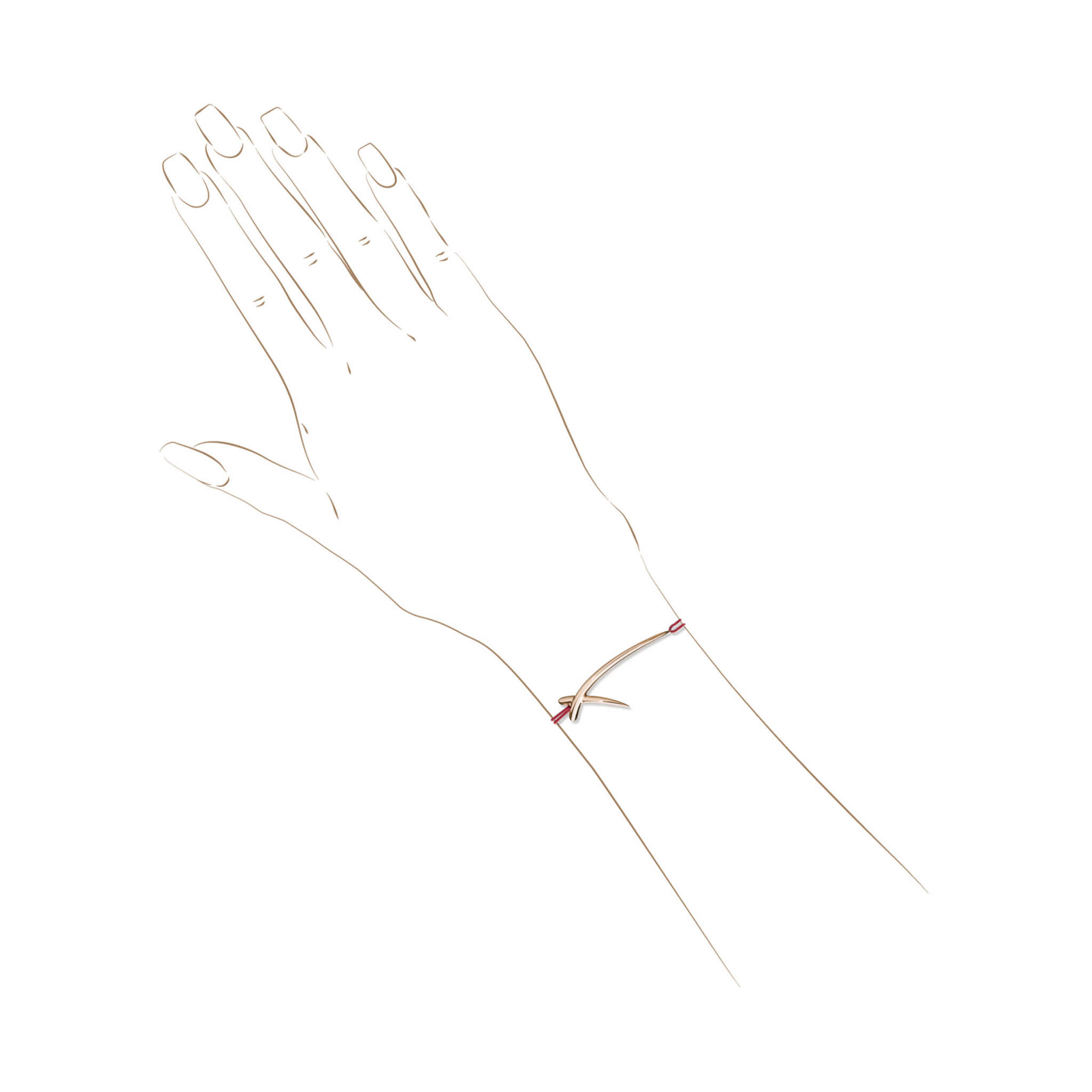 duality bracelet or rose cordon